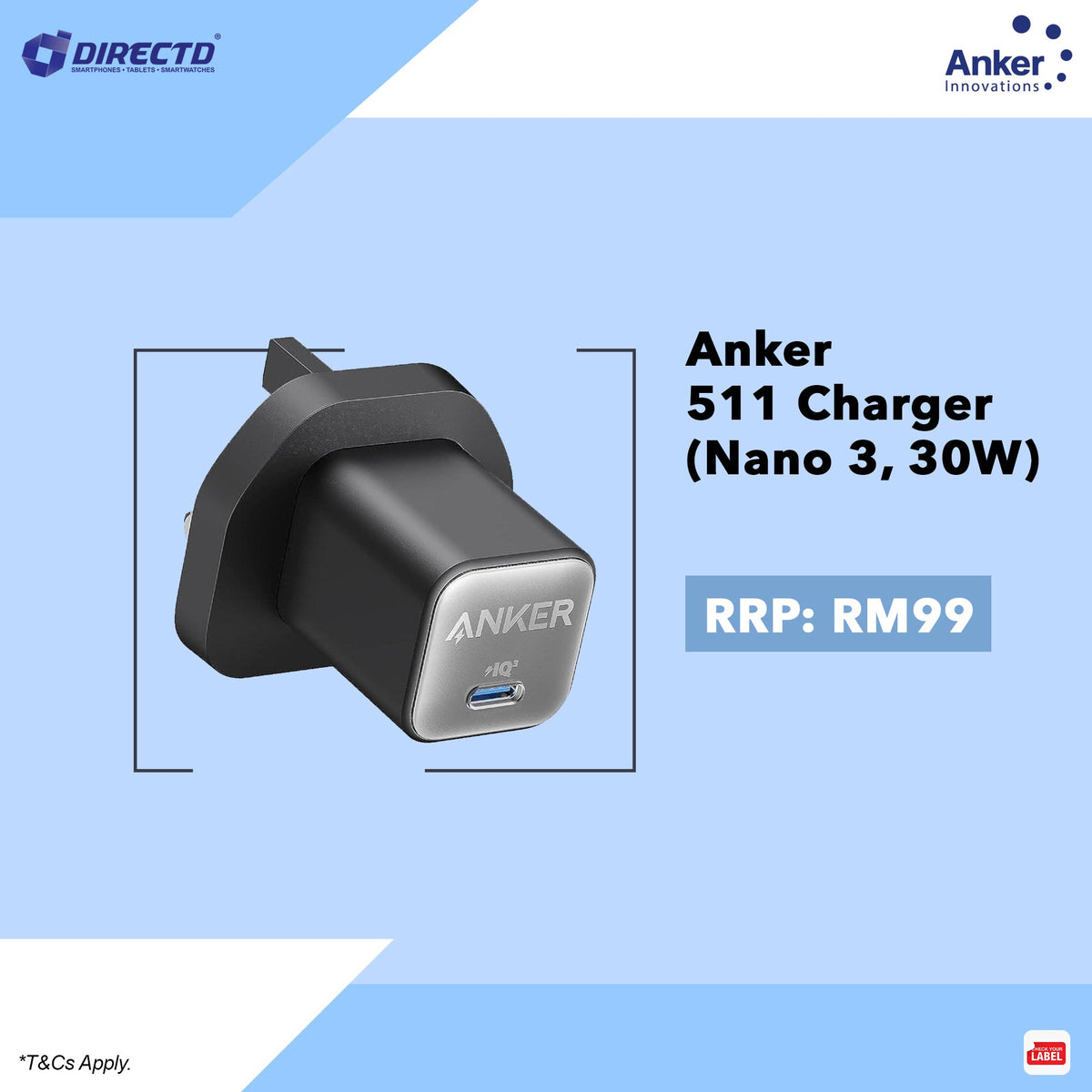 Anker 511 Charger (Nano 3, 30W)