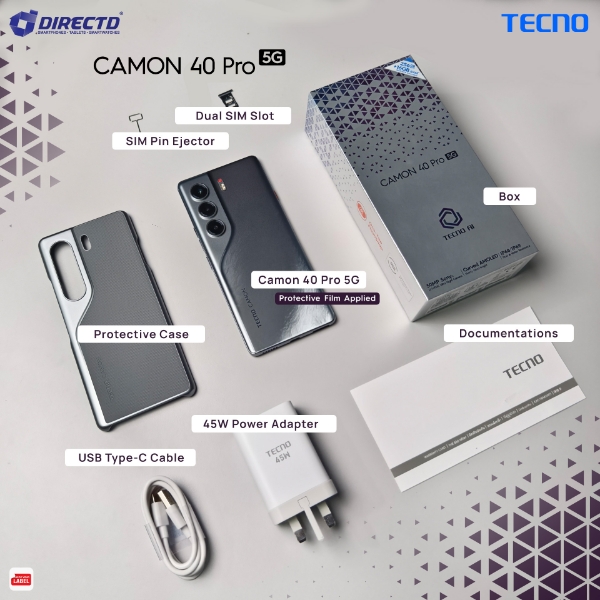 Picture of TECNO CAMON 40 Pro 5G [12GB RAM | 256GB ROM]