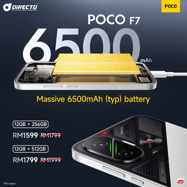 Picture of POCO F7 [12GB RAM/256GB ROM] Ready Stock 