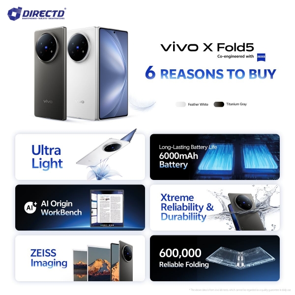 Picture of  vivo X Fold5 [16GB RAM | 512GB ROM] Get Free Gifts