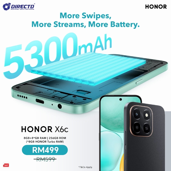 Picture of HONOR X6c [8GB+8GB HONOR Turbo RAM | 256GB ROM]