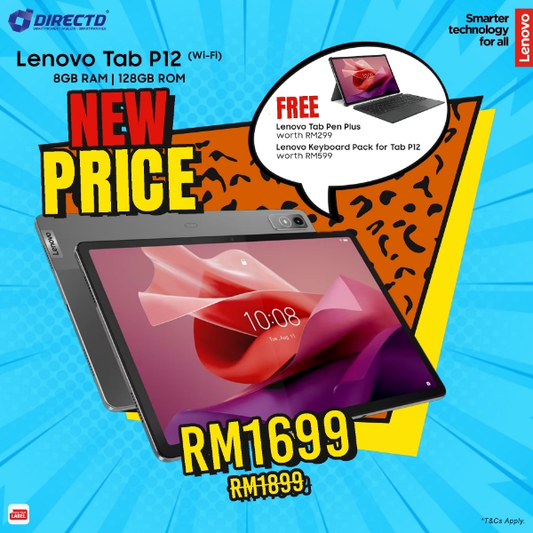 Picture of [NEW PRICE] Lenovo Tab P12 [8GB RAM | 128GB ROM] FREE Exclusive Gifts