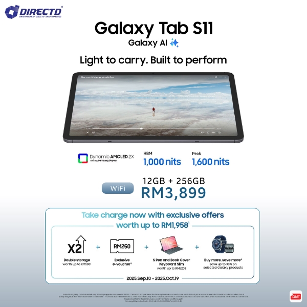 Picture of 🆕 Samsung Galaxy Tab S11 Wi-Fi [12GB+256GB] 