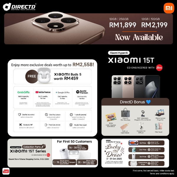 Picture of 🆕 Xiaomi 15T [256GB | 512GB] + Premium Gifts & DD bonus worth up to RM3,233*