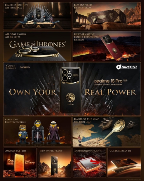 Picture of realme 15 Pro 5G Game of Thrones Limited Edition [12GB RAM | 512GB ROM]