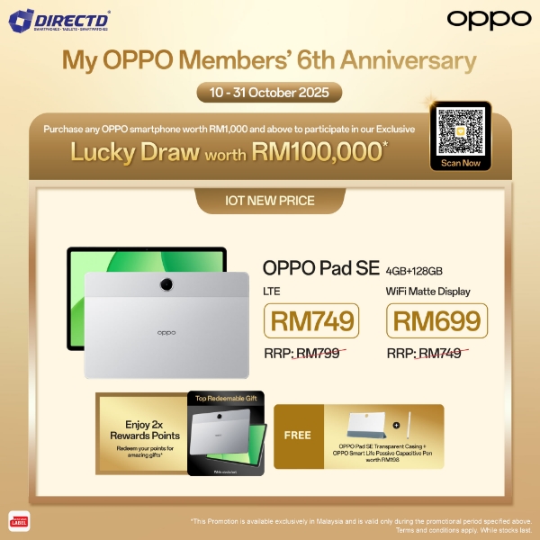 Picture of [Flash Sale] OPPO Pad SE [4GB RAM | 128GB ROM] 