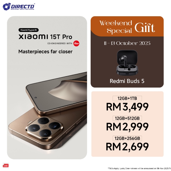 Picture of 🆕 Xiaomi 15T Pro [256GB | 512GB | 1TB]  + Premium Gifts & DD bonus worth up to RM3,473*