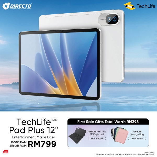 Picture of 🆕 TechLife Pad Plus 12" LTE [8GB RAM | 256GB ROM]