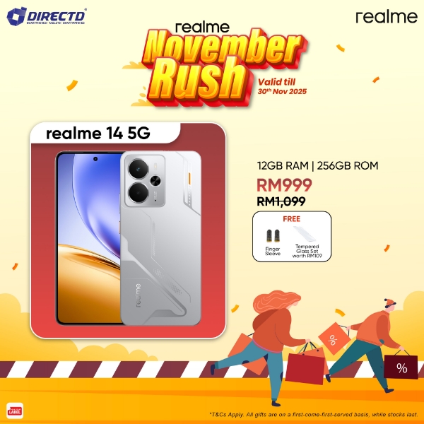 Picture of  realme 14 5G [12GB RAM | 256GB ROM] Ready Stock