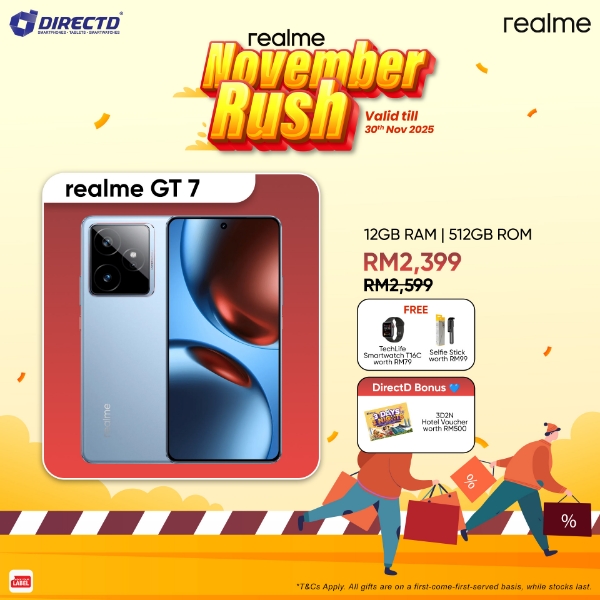 Picture of realme GT 7 [12GB+12GB RAM | 512GB ROM] FREEBIES