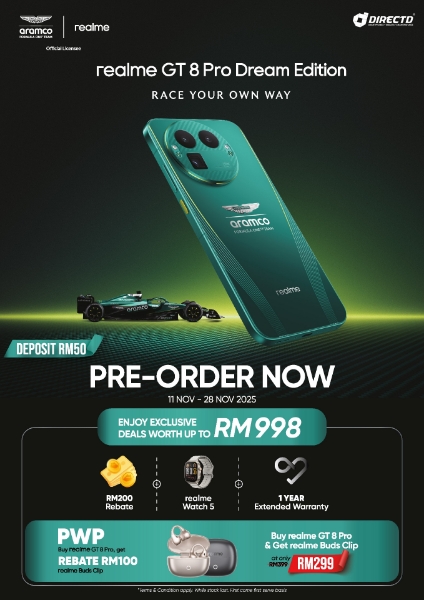 Picture of 🆕 realme GT 8 Pro Dream Edition | Pre-Order 11 - 28 Nov & Enjoy Exclusive Deals worth up to RM998