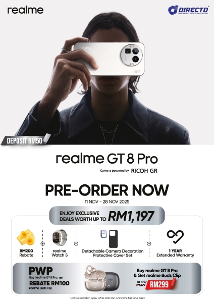 Picture of 🆕 realme GT 8 Pro | Pre-Order 11 - 28 Nov & Enjoy Exclusive Deals worth up to RM1197