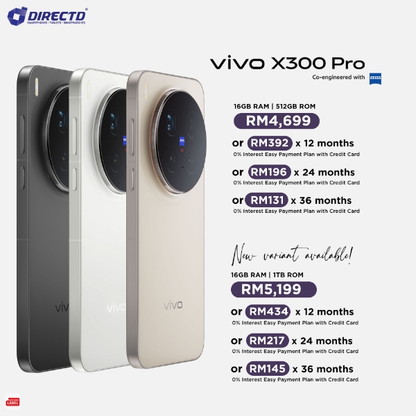 Picture of 🆕 vivo X300 Pro 5G [16GB RAM | 512GB/1TB] + 𝐄𝐱𝐜𝐥𝐮𝐬𝐢𝐯𝐞 𝐆𝐢𝐟𝐭𝐬 𝐰𝐨𝐫𝐭𝐡 𝐔𝐩 𝐭𝐨 𝐑𝐌𝟐𝟒𝟎𝟗