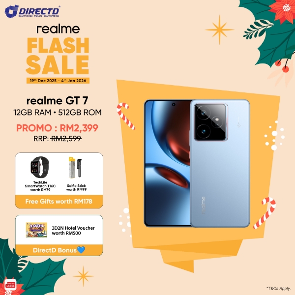 Picture of realme GT 7 [12GB+12GB RAM | 512GB ROM] FREEBIES
