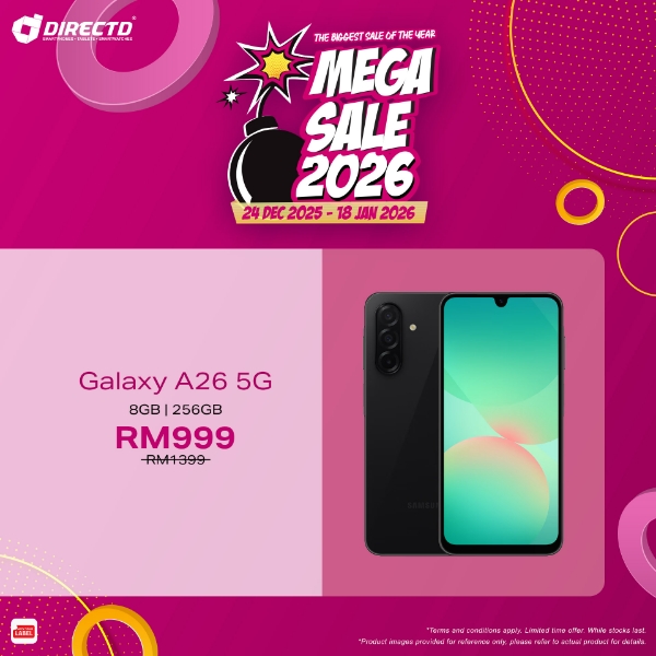 Picture of Galaxy A26 5G [128GB | 256GB] Up to 24 months 0% Ezy Payment by Credit Card