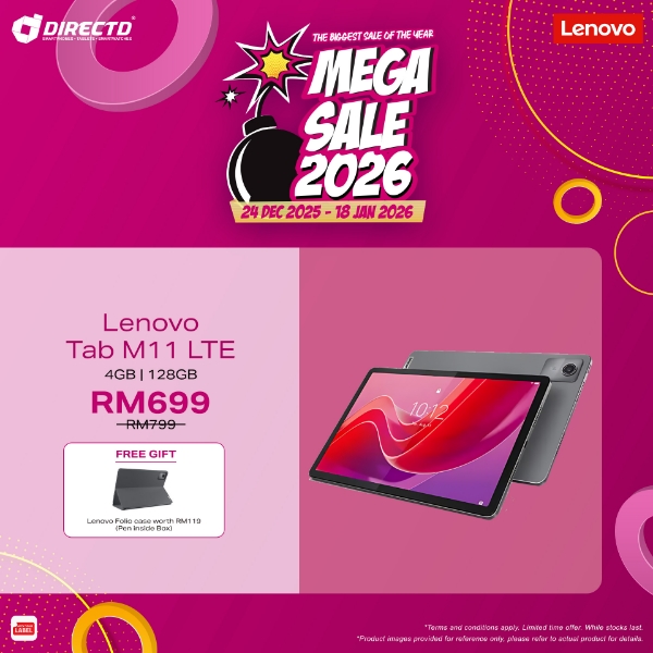 Picture of Lenovo Tab M11 [LTE | 4GB/8GB RAM | 128GB ROM] +FREEGIFT