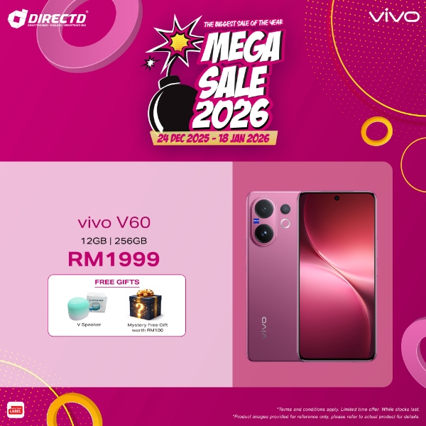 Picture of vivo V60 [12GB RAM | 256GB/512GB ROM] Ready Stock
