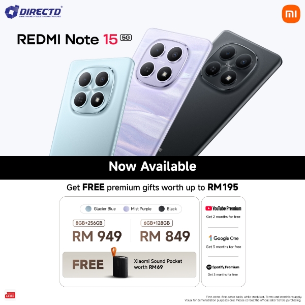 Picture of 🆕 Redmi Note 15 5G [6GB+128GB | 8GB+256GB] Get Premium Gifts worth up to RM195