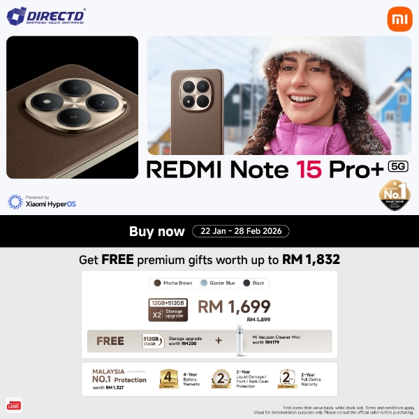 Picture of 🆕 Redmi Note 15 Pro+ 5G [12GB RAM | 512GB ROM] Get Premium Gifts worth up to RM1832