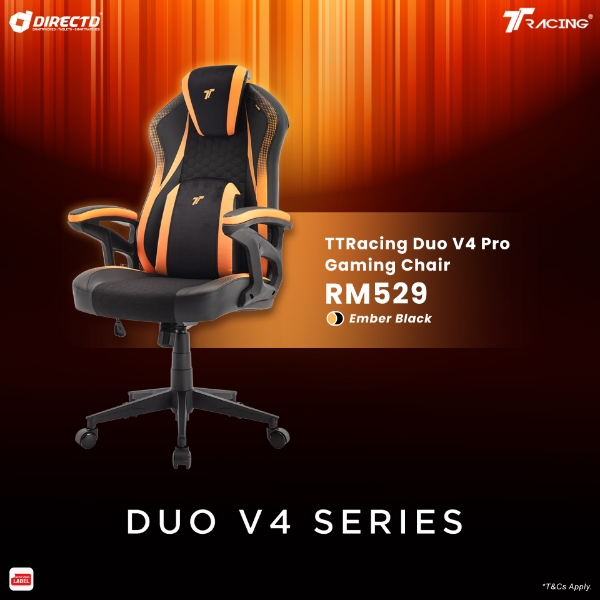 Picture of TTRacing Duo V4 Pro Gaming Chair - Ember Black