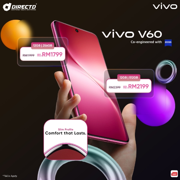 Picture of vivo V60 [12GB RAM | 256GB/512GB ROM] Ready Stock
