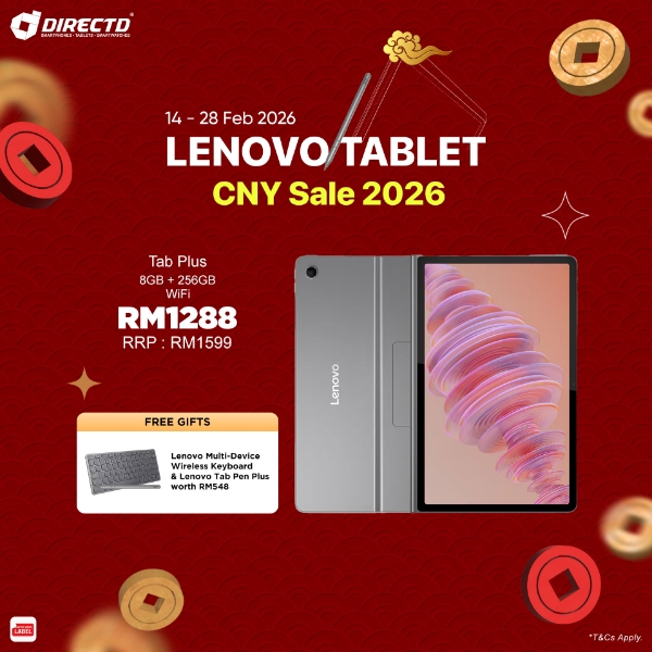 Picture of Lenovo Tab Plus WiFi [8GB RAM | 256GB ROM] Free Gifts worth RM548