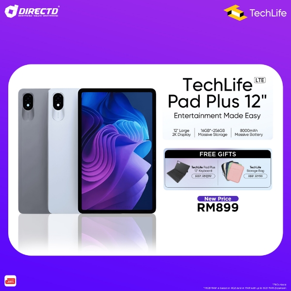 Picture of TechLife Pad Plus 12" LTE [8GB RAM | 256GB ROM]