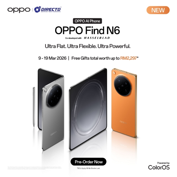 Picture of 🆕 OPPO Find N6 | Pre-Order till 9 - 19 March & Get GIFTS worth up to RM2297