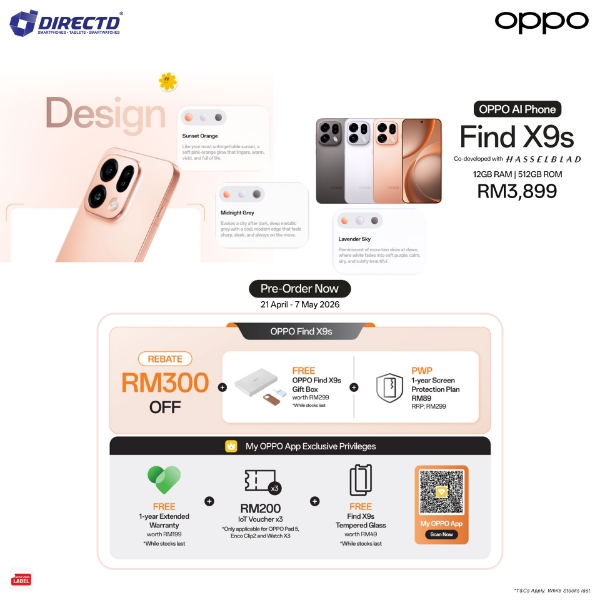 Picture of 🆕 OPPO Find X9s [12GB RAM | 512GB ROM] Pre-order till 7 May