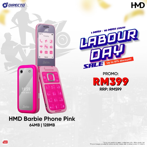 Picture of HMD Barbie™ Flip Phone [64MB RAM | 128MB ROM]