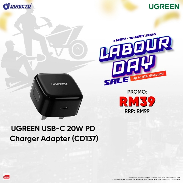 Picture of UGreen USB-C 20W PD CHARGER (CD137)