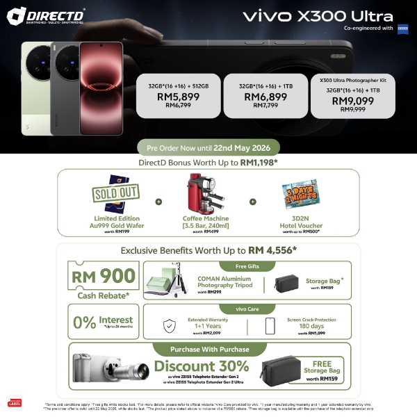 Picture of 🆕 vivo X300 Ultra | Pre-Order & Get Exclusive Benefits worth up to RM4556 + DD Bonus worth RM1138