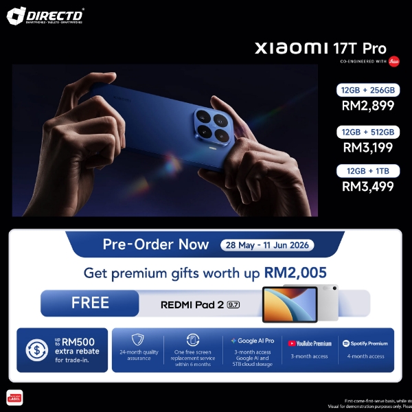 Picture of 🆕 Xiaomi 17T Pro [256GB | 512GB | 1TB] Pre-Order 28 May - 11 Jun & Get Premium Gifts worth up to RM2005