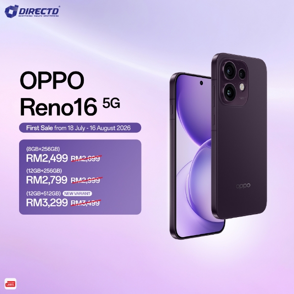 Picture of 🆕 OPPO Reno16 5G [8GB/12GB RAM | 256GB ROM] Get Exclusive GIFT